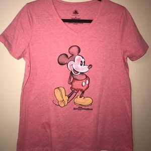 Walt Disney World Parks Mickey Mouse V-Neck Tshirt